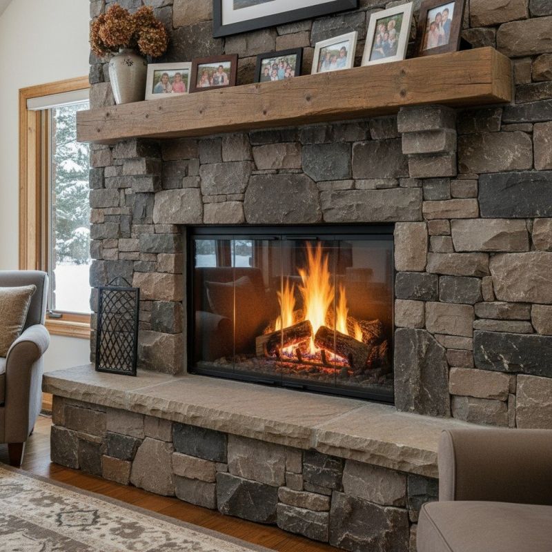 Gas Logs Installation detail